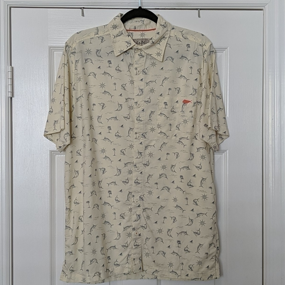 Men's SALT LIFE Print Button Down Shirt